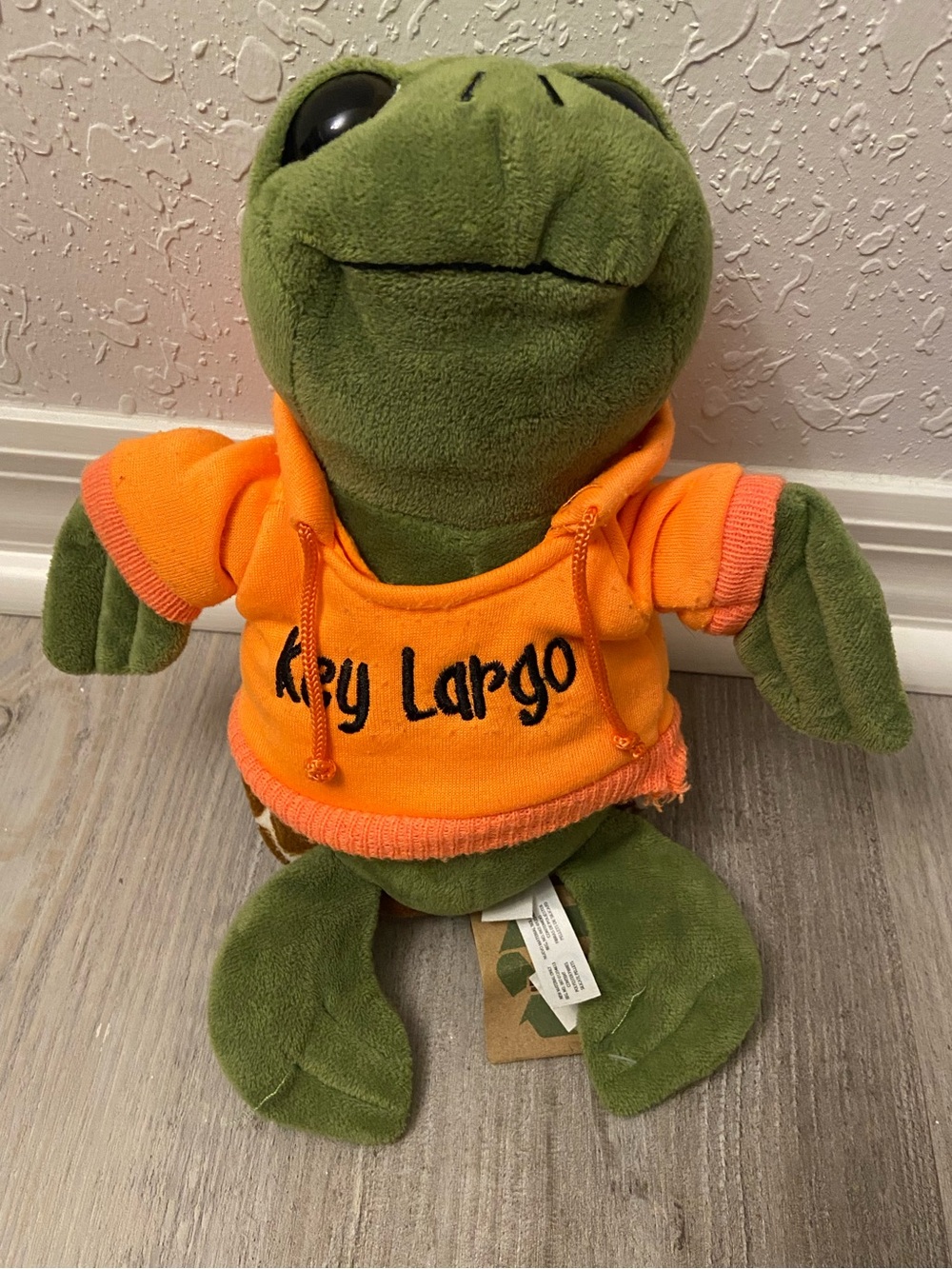 The Petting Zoo Bright Eyes Turtle Plush Key Largo Florida Hoodie Souvenir